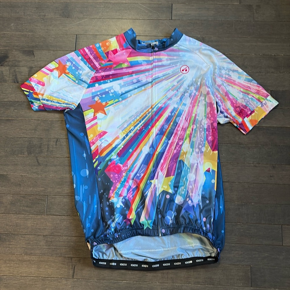 Weimostar Multicoloured Star Women’s XL Cycling Jersey